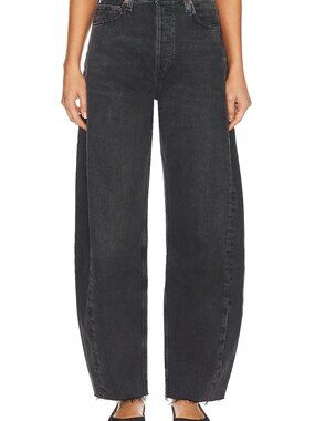 AGOLDE Luna Pieced Wide Leg Jeans, 100% Organic Cotton, Size: 26